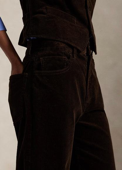 PANTALONI IN VELLUTO DI COTONE A COSTE - 211A87463