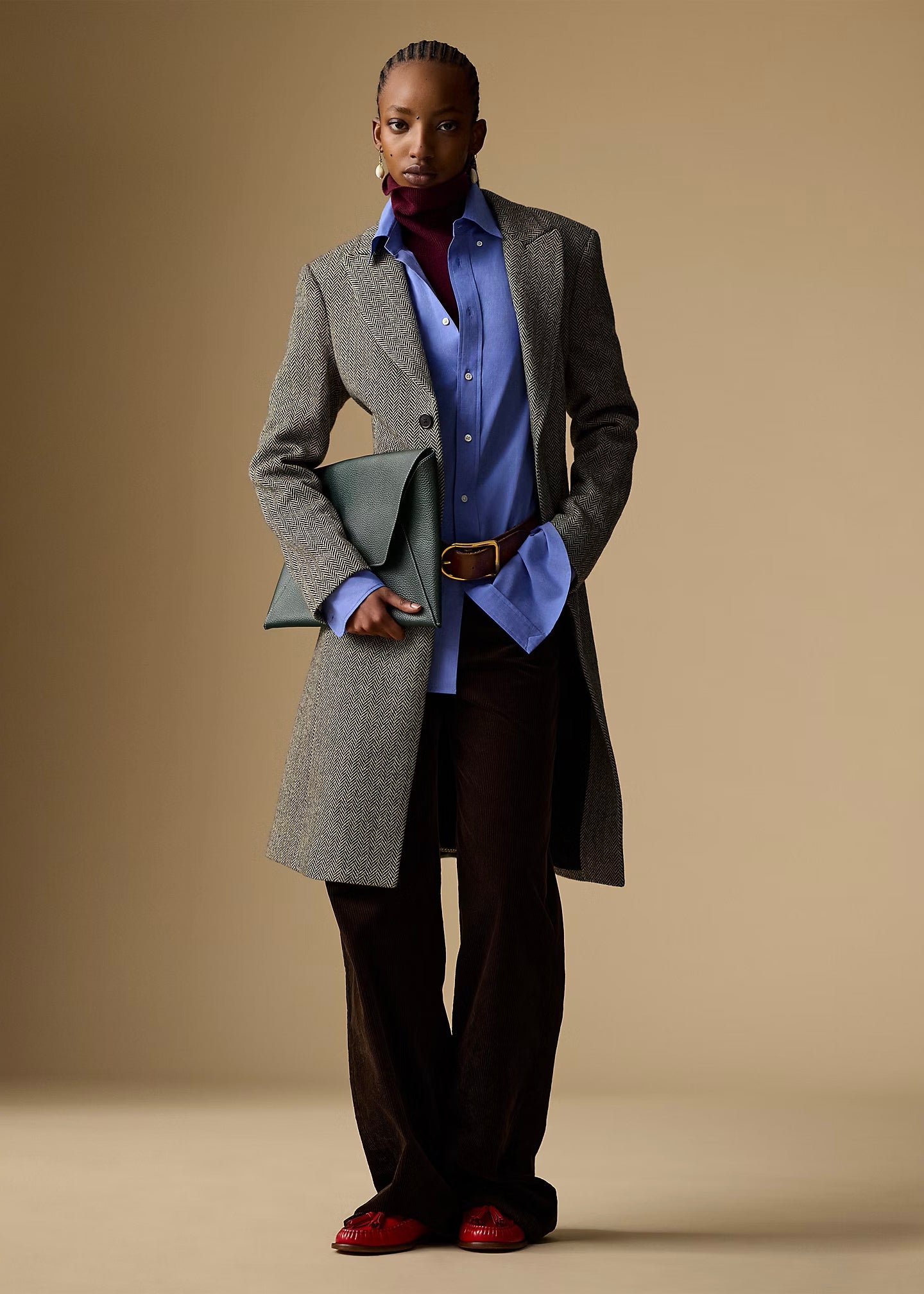PANTALONI IN VELLUTO DI COTONE A COSTE - 211A87463