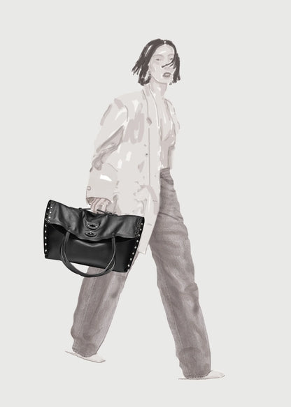 BORSA - A' SPASSO® MEDIUM IN PELLE LISCIA