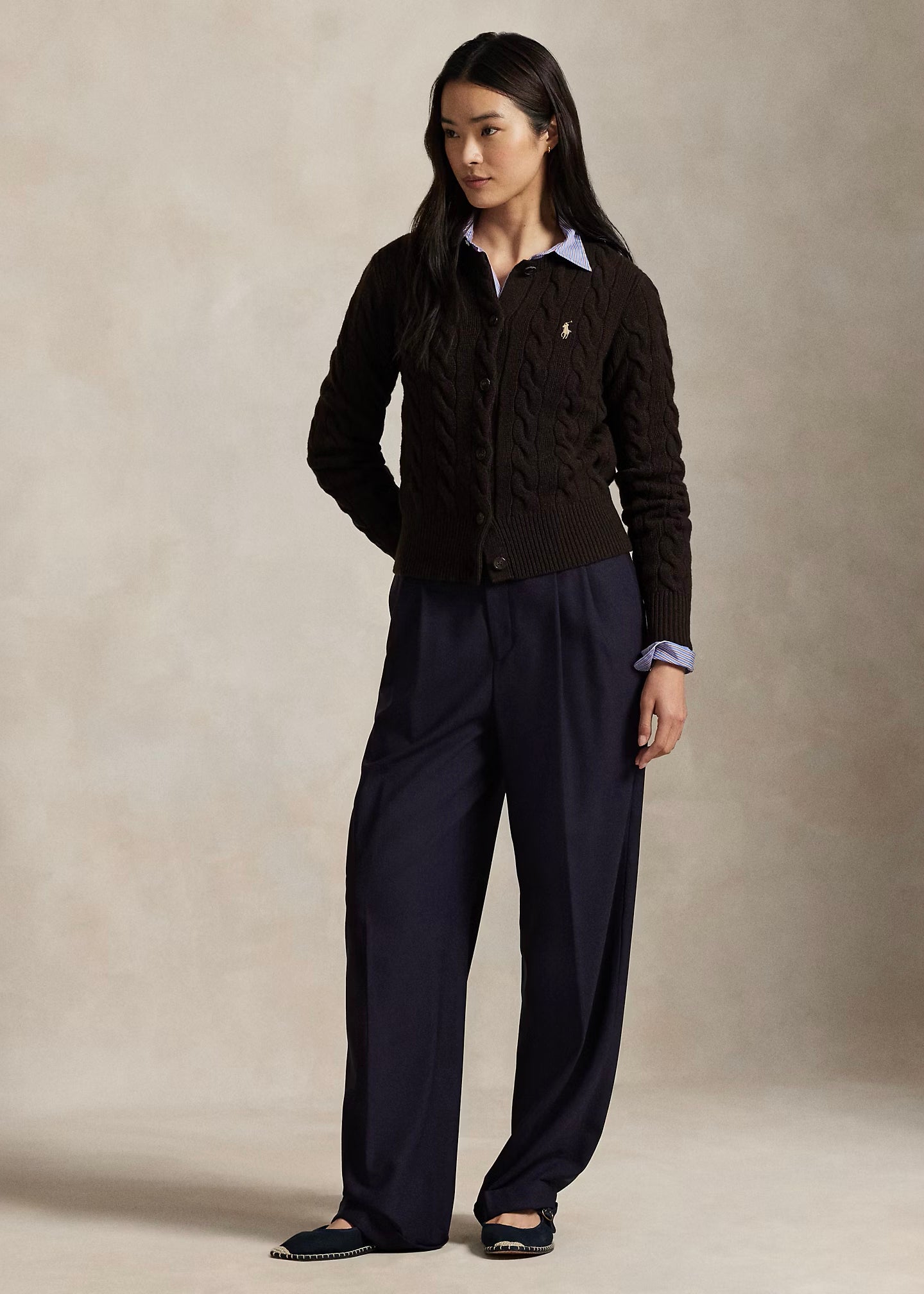 CARDIGAN A TRECCE IN LANA E CASHMERE - 211972104