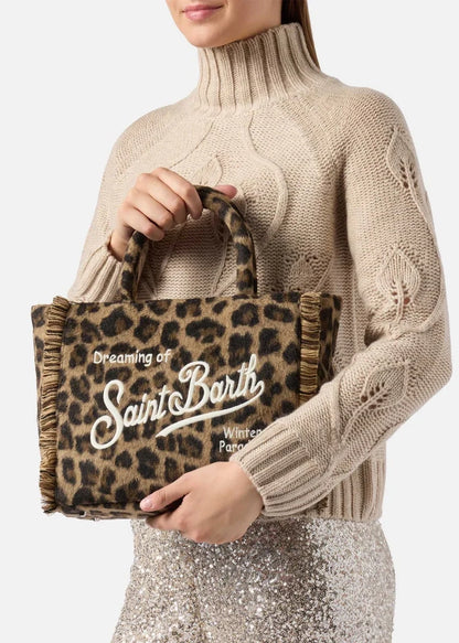 BORSA COLETTE FELT LEOPARD MIDI 18 EMB - COL0037 00223I