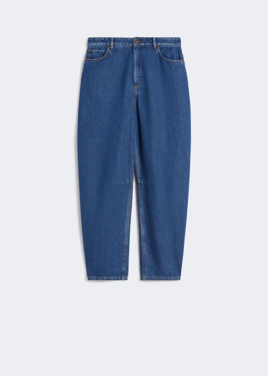 JEANS BARREL LEG IN DENIM DI COTONE - DOUGLAS