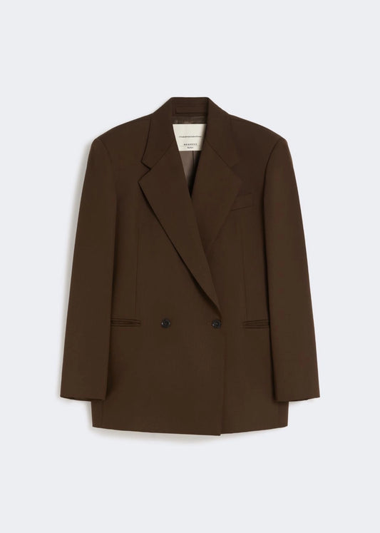 BLAZER IN LEVANTINA DI LANA - GINSENG