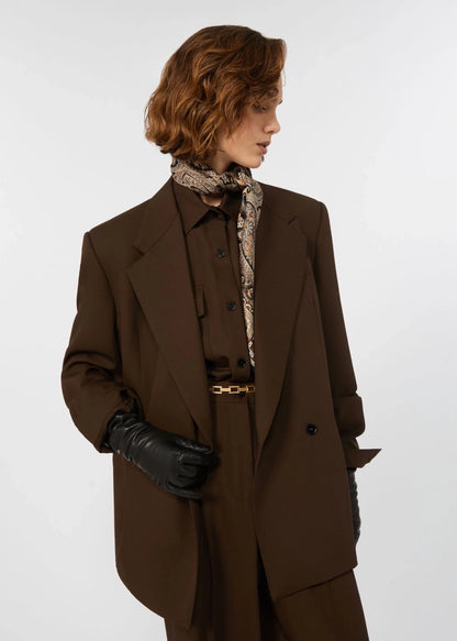 BLAZER IN LEVANTINA DI LANA - GINSENG