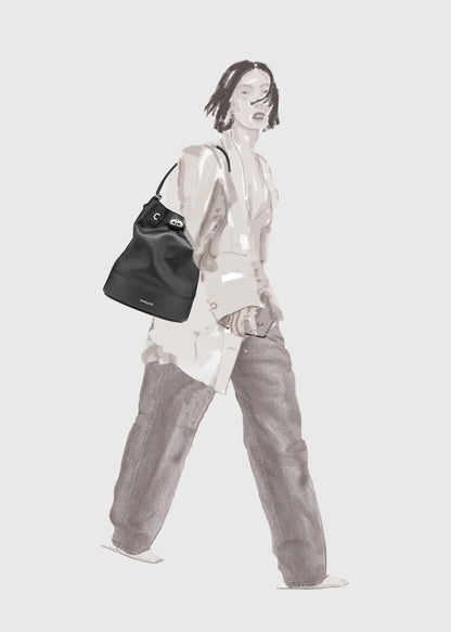 BORSA - MONDA'® SMALL IN PELLE MARTELLATA