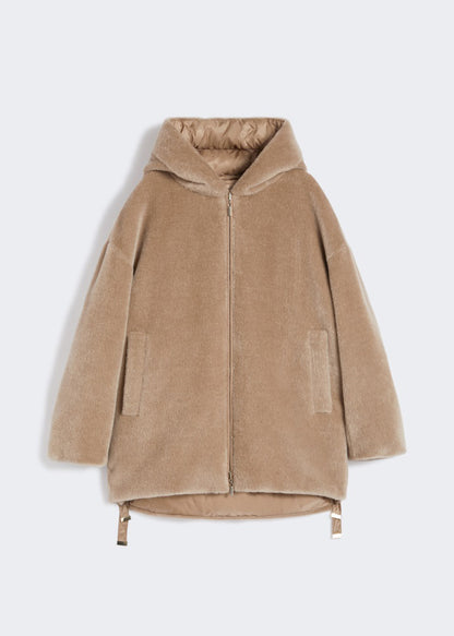 GIACCA IMBOTTITA REVERSIBILE IN ALPACA E LANA - OLIVIA
