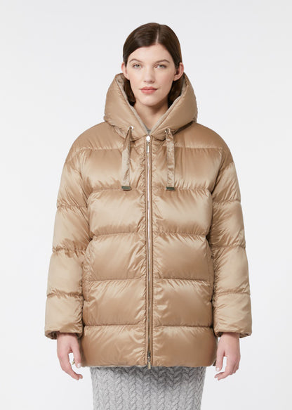 GIACCA IMBOTTITA REVERSIBILE IN ALPACA E LANA - OLIVIA