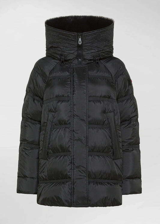 PUFFER GIACCA CON BORDO IN PELLICCIA - TAKAN MQN 04 FUR PED5439
