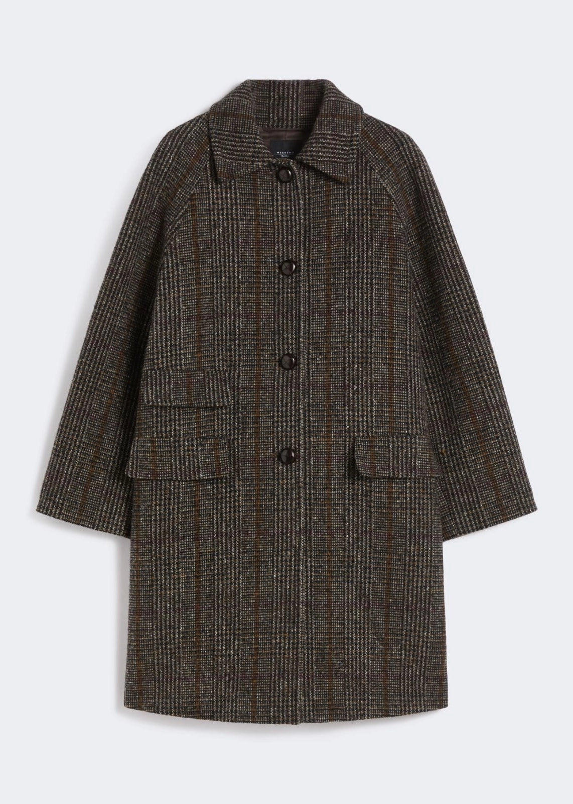CAPPOTTO MIDI IN LANA PRINCIPE DI GALLES - PITONE