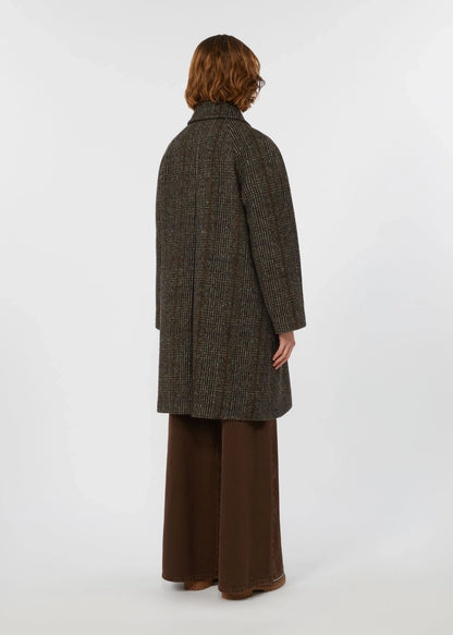 CAPPOTTO MIDI IN LANA PRINCIPE DI GALLES - PITONE