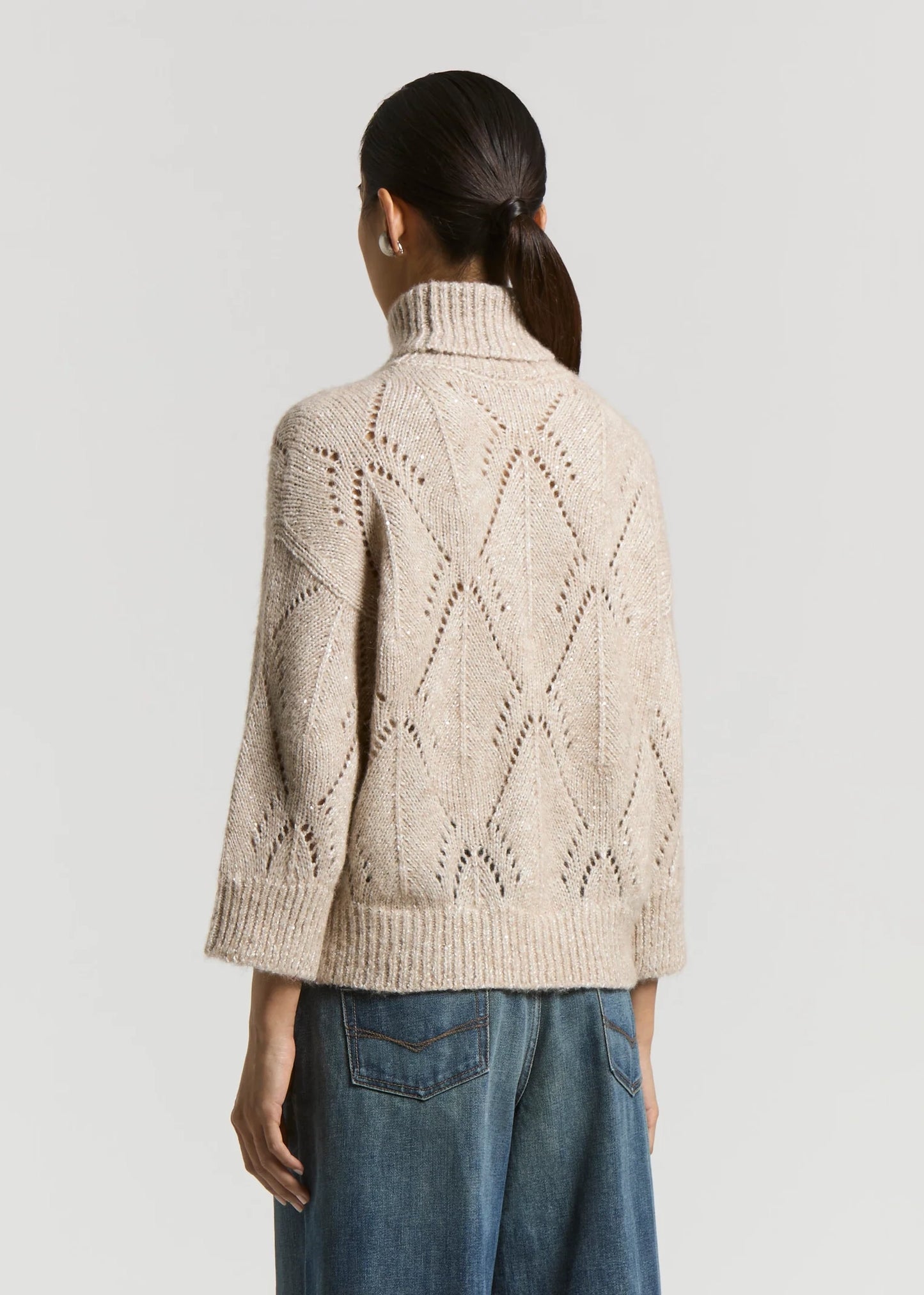 MAGLIA COLLO ALTO IN MISTO ALPACA - S99394F03