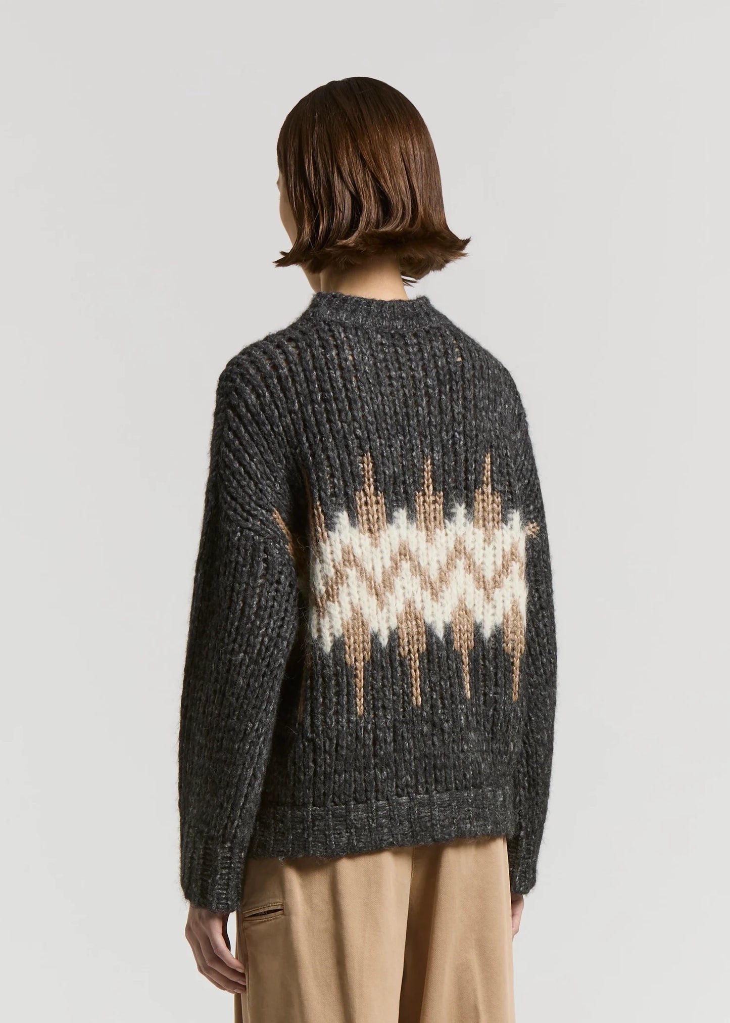MAGLIA NORVEGESE IN MISTO ALPACA - S99408F03
