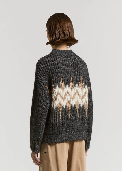 MAGLIA NORVEGESE IN MISTO ALPACA - S99408F03