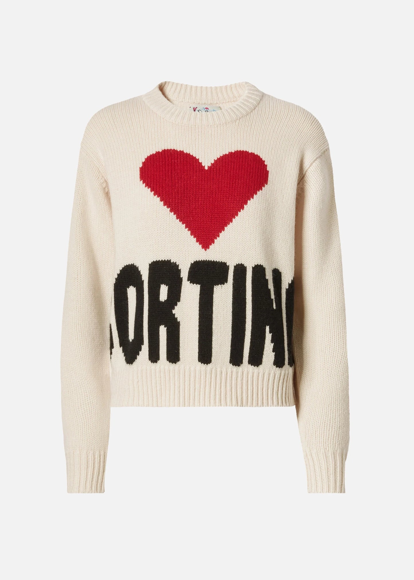 MAGLIONE KYLA IN LANA BIANCO CON JACQUARD CORTINA - KYLA002 / 00442I