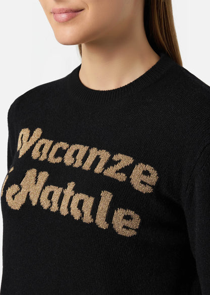 MAGLIONE NEW QUEEN IN MISTO CASHMERE | VACANZE DI NATALE SPECIAL EDITION - QUE0010