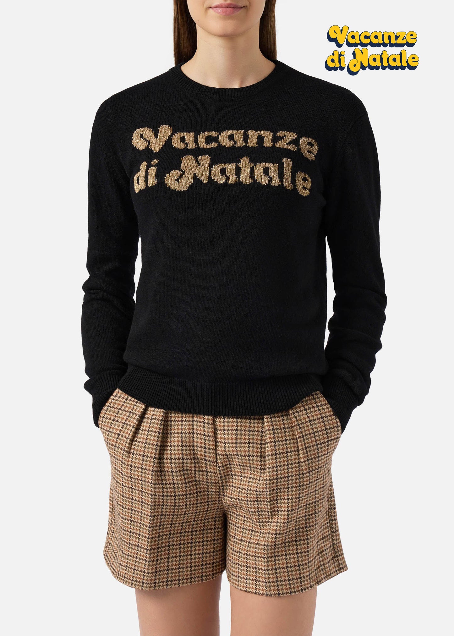 MAGLIONE NEW QUEEN IN MISTO CASHMERE | VACANZE DI NATALE SPECIAL EDITION - QUE0010