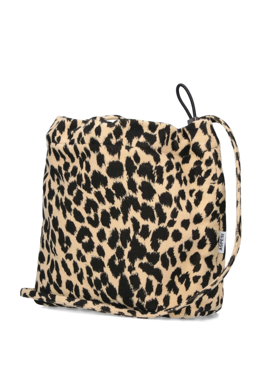 BORSA A SPALLA FUSTIAN LEOPARDATA - W5BB032D589