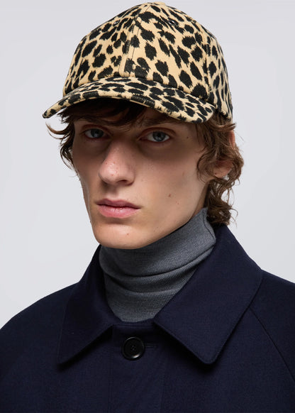 CAPPELLO IN FUSTAGNO CON STAMPA LEOPARDO - E2C01D589