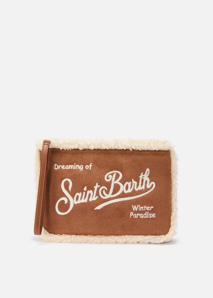 POCHETTE ALINE "DREAMING OF SAINT BARTH" IN SHEARLING - ALI0033